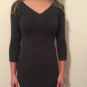 Grey fitted dress